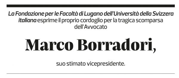 Annuncio funebre Marco Borradori