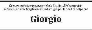 Annuncio funebre Giorgio 