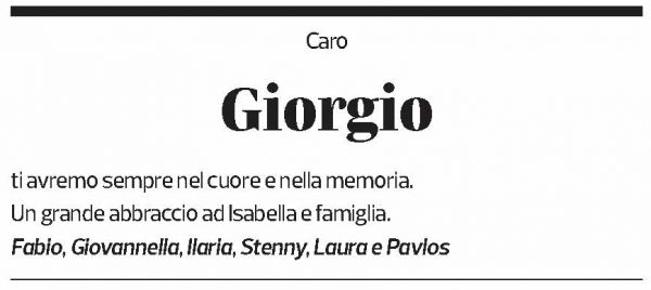 Annuncio funebre Giorgio Scheu