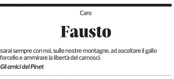 Annuncio funebre Fausto Nesa