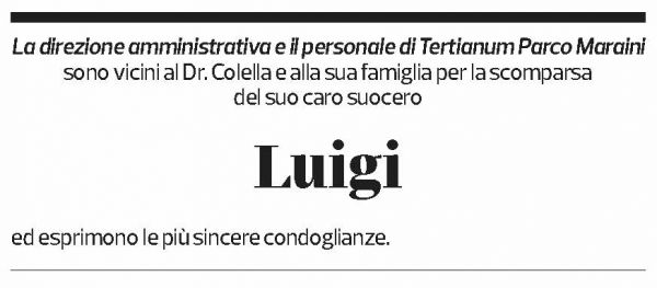 Annuncio funebre Luigi 