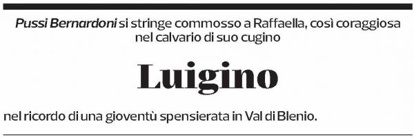 Annuncio funebre Luigi Ferrari
