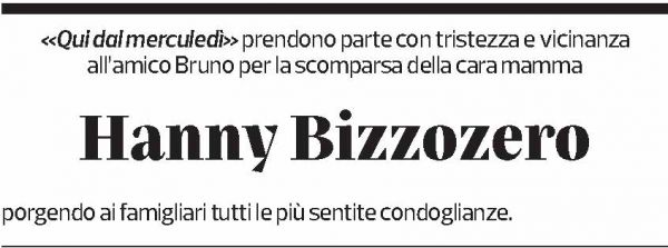 Annuncio funebre Hanny Bizzozero