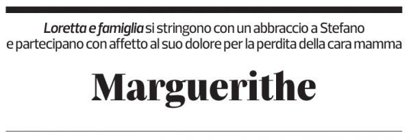 Annuncio funebre Marguerithe Molinari-zeller