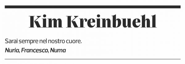 Annuncio funebre Kim Kreinbuehl