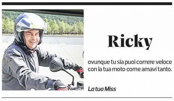 Annuncio funebre Ricky 