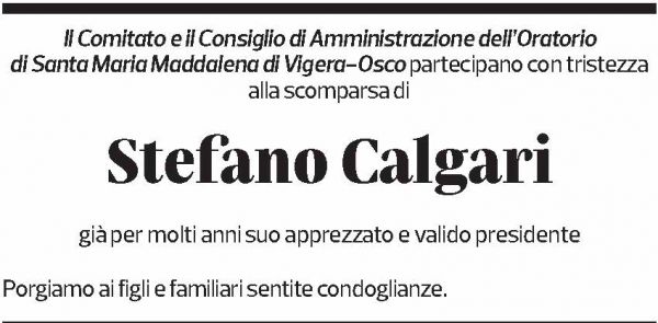 Annuncio funebre Stefano Calgari