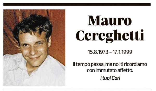 Annuncio funebre Mauro Cereghetti