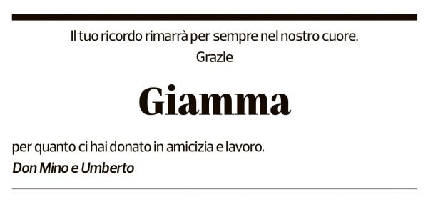 Annuncio funebre Gianmaria Pusterla