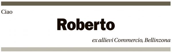 Annuncio funebre Roberto Unternährer