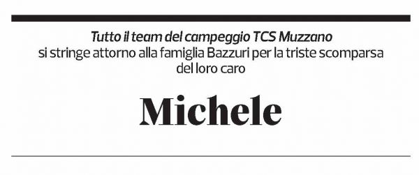 Annuncio funebre Michele Bazzuri