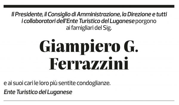 Annuncio funebre Giampiero Ferrazzini