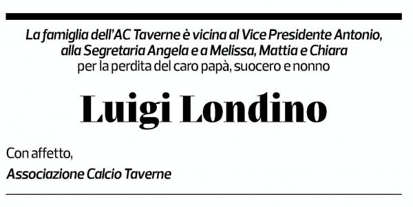 Annuncio funebre Luigi Londino