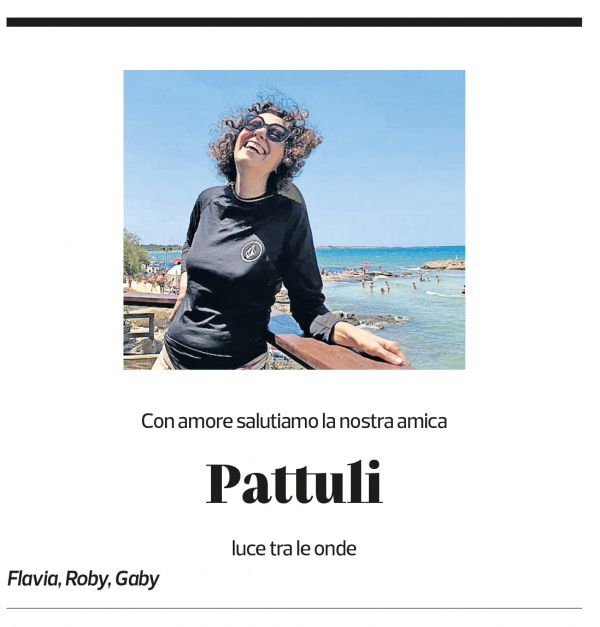 Annuncio funebre Patricia Nicole Altermatt Bordoli