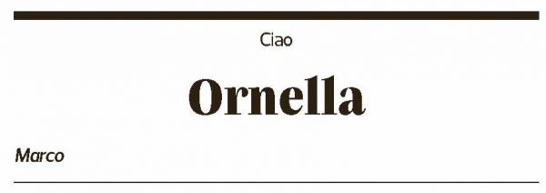 Annuncio funebre Ornella Negrini