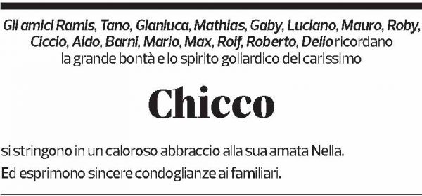 Annuncio funebre Enrico Frigerio