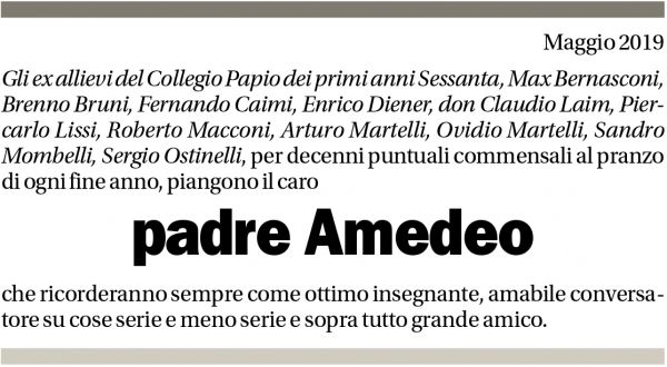 Annuncio funebre Amedeo Grab