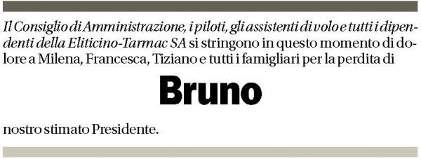 Annuncio funebre Bruno Beyeler