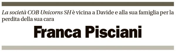 Annuncio funebre Franca Pisciani