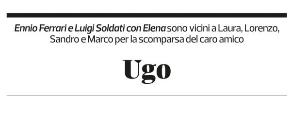 Annuncio funebre Ugo Bassi
