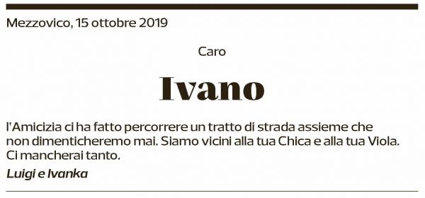 Annuncio funebre Ivano Biasca